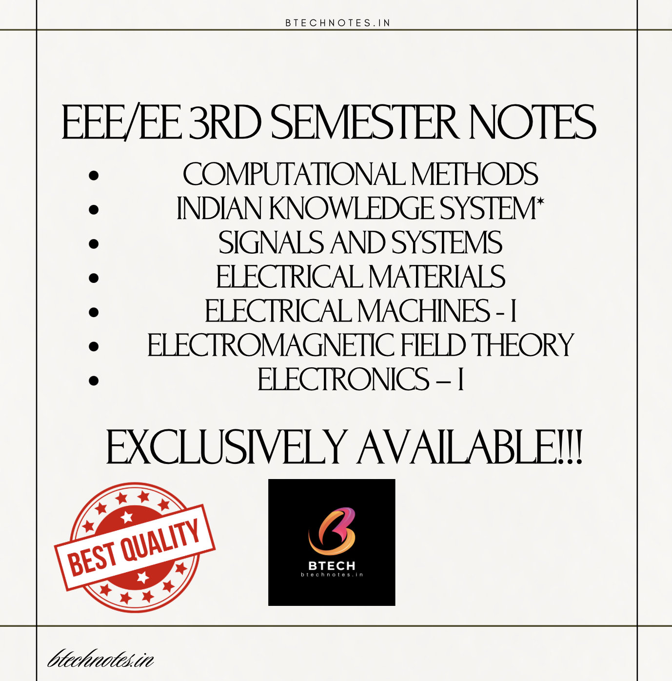 EEE 3rd Semester Notes